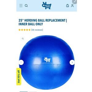 Race & Herd Herding Ball Play & Train Blue‎ PVC Polyester Tough Nylon Outdoor